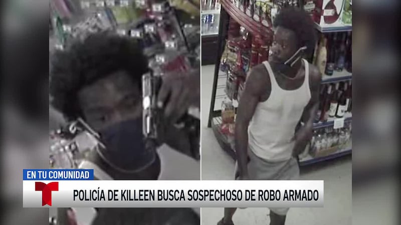 La policía de Killeen busca a un sospechoso de robo armado en una tienda de conveniencias