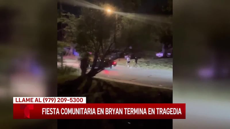 Menor de 14 años muere después de un tiroteo en una fiesta de la cuadra en Bryan