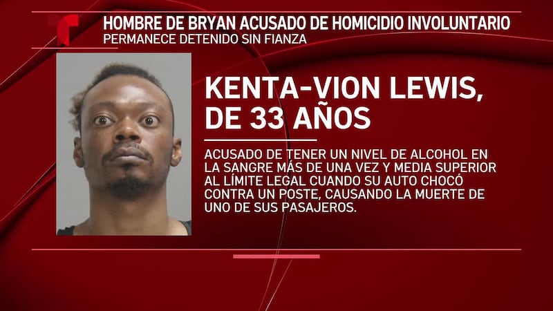 Hombre de Bryan acusado de homicidio involuntario permanece detenido sin fianza; fiscal afirma...