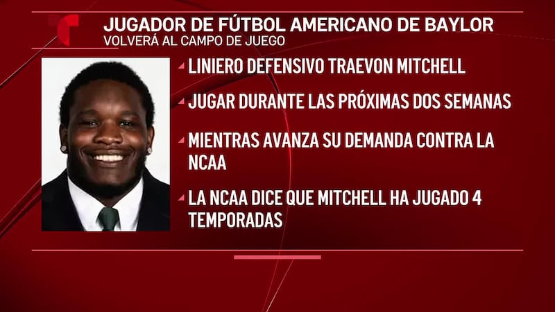 Jugador de fútbol americano de la Universidad de Baylor es otorgado orden de restricción en...