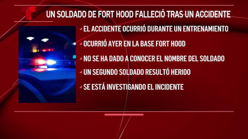 Muere soldado de Fort Hood en un vuelco durante el entrenamiento en la base