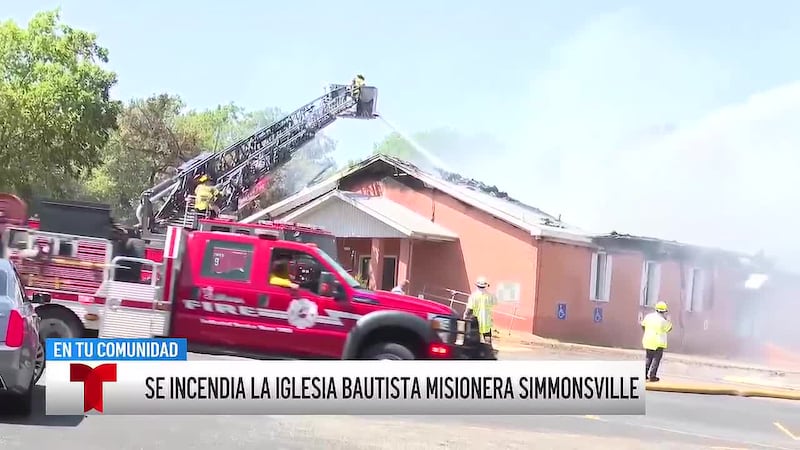 Un incendio destruye la iglesia bautista misionera Simmonsville en Killeen