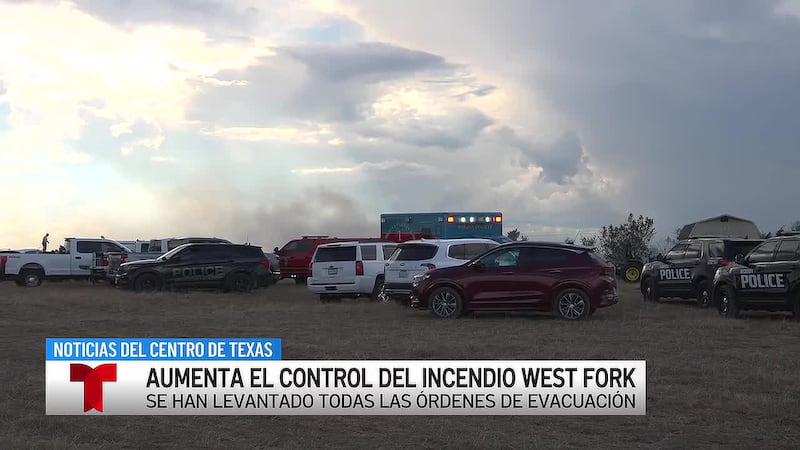 Incendio West Fork cerca de Moody, Texas está contenido