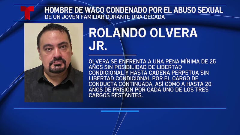 Hombre de Waco es condenado por el abuso sexual de un miembro joven de la familia durante una...