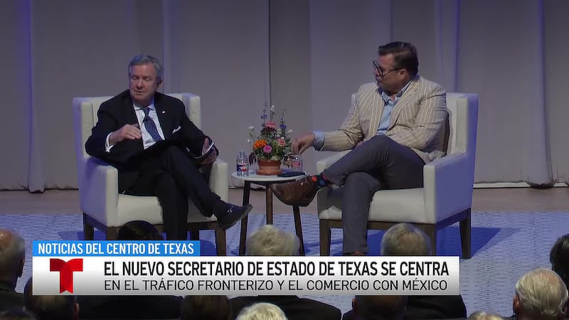 El nuevo secretario de Estado de Texas hace su primera aparición destacada en el Valle del Brazos