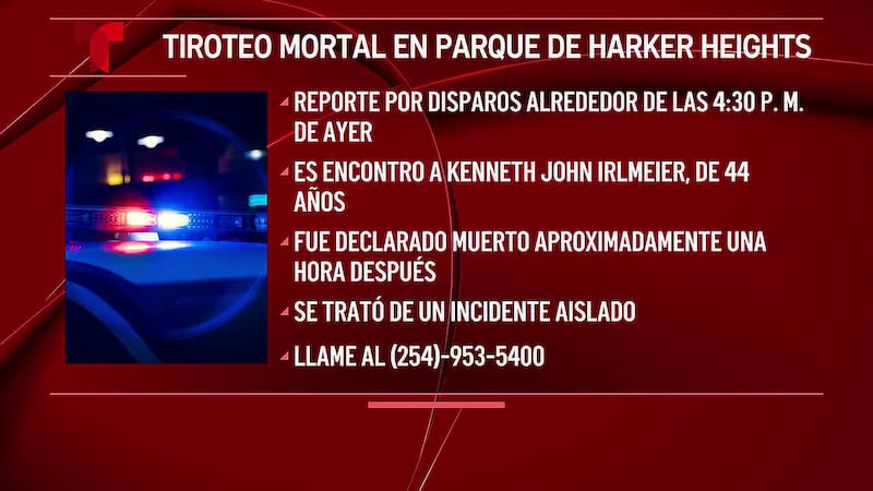 Encuentran a hombre de Harker Heights en un parque comunitario