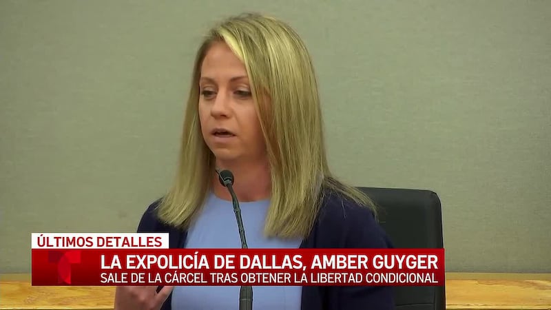 la exoficial de policía de Dallas Amber Guyger ha sido puesta en libertad oficialmente