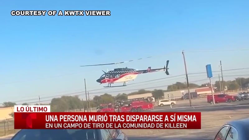 ACTUALIZACIÓN: Una persona muere tras herida de bala autoinfligida en un rango de tiro de Killeen