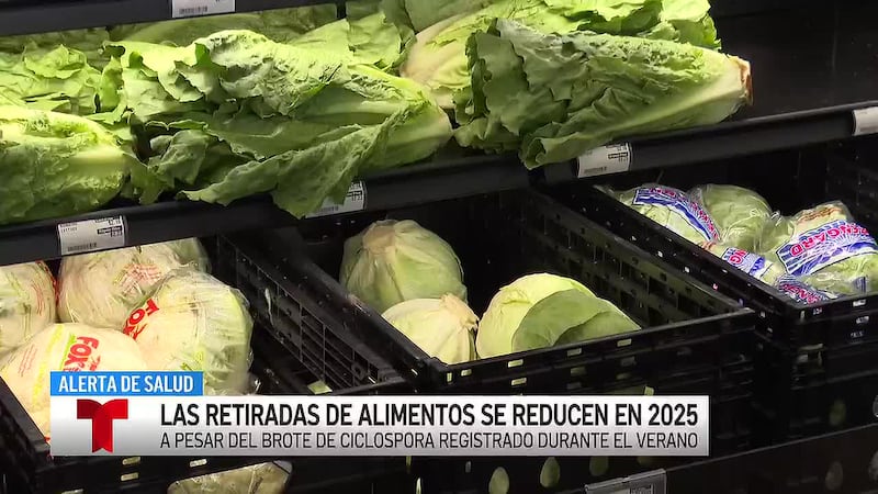 Disminuyen las retiradas de alimentos en Texas en 2026, a pesar de un brote de ciclosporiasis...