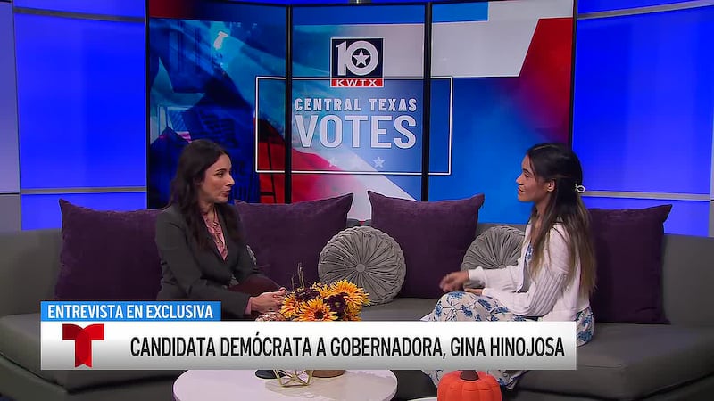 La candidata demócrata a gobernadora, Gina Hinojosa se sentó en exclusiva a conversar con...