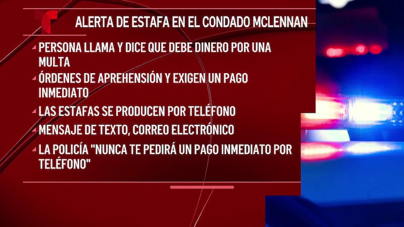 La policía advierte a los habitantes del centro de Texas sobre una estafa telefónica...