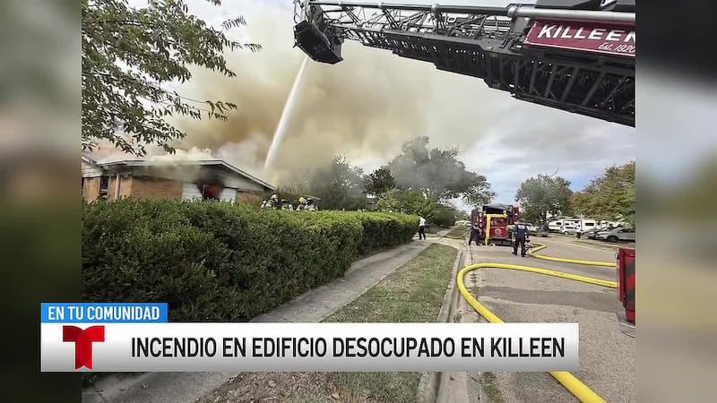 Un edificio desocupado volvió a incendiarse en Killeen