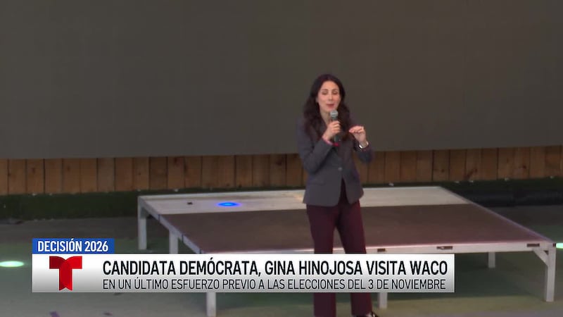 Gina Hinojosa realiza mitin en Waco a días de las elecciones del 3 de noviembre