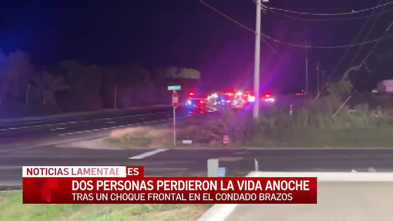 Dos personas mueren en un accidente en la FM 60 al oeste del aeropuerto Easterwood en el...