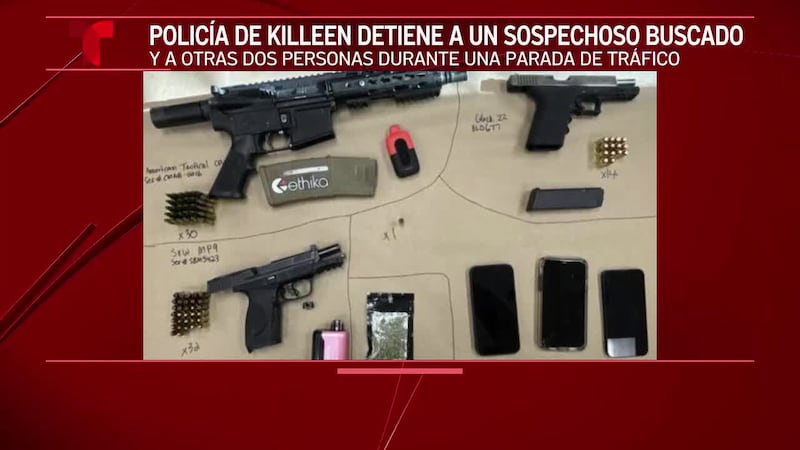La policía de Killeen arresta a sospechoso y dos más durante una parada de tráfico