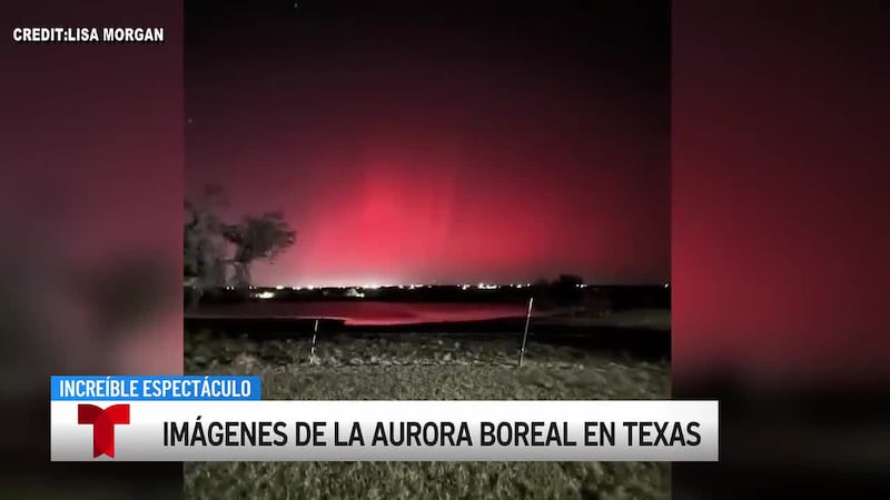Un espectáculo de las luces, Aurora Boreal en el centro de Texas