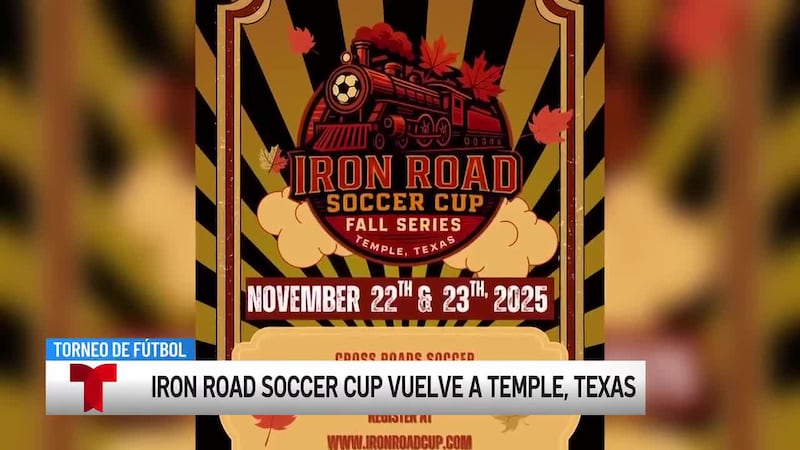 El torneo de fútbol Iron Road Soccer Cup vuelve a la ciudad de Temple, Texas este fin de semana