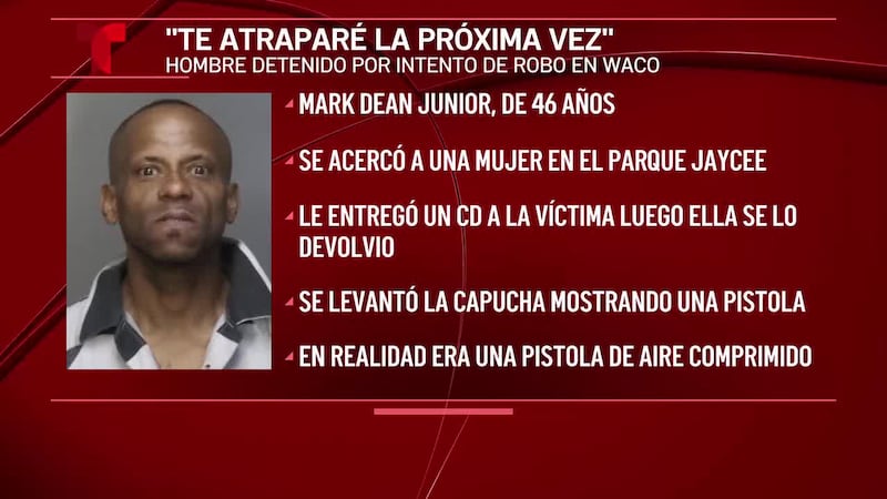 Un hombre de Waco amenazó a una mujer con una pistola falsa en el parque JayCee