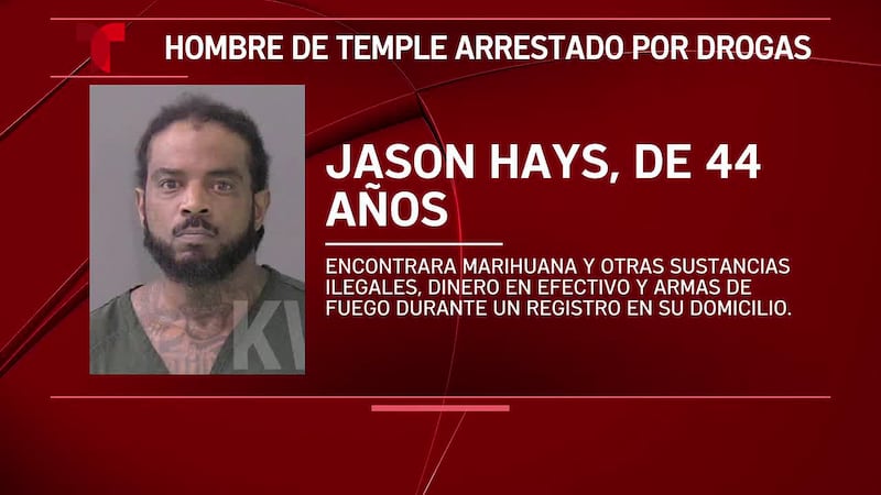 Un hombre de Temple es arrestado por cargos de drogas después de que la oficina del alguacil...