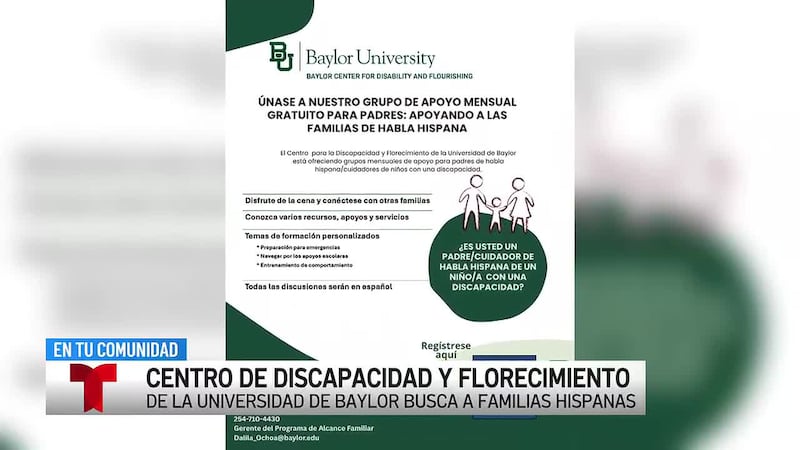El Centro de Discapacidad y Florecimiento de la Universidad de Baylor busca a familias...