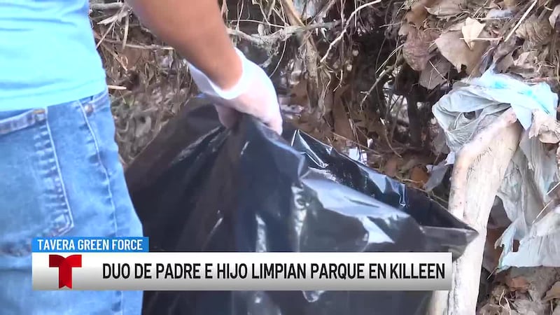 Un dúo de padre-hijo de Killeen que ayuda a embellecer un parque local logra su objetivo de...